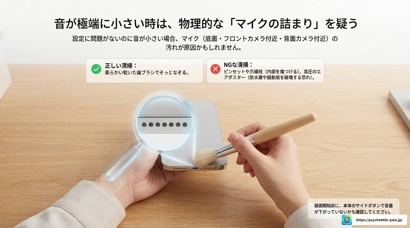 iPhone画面録画の音がおかしい原因と解決策まとめ