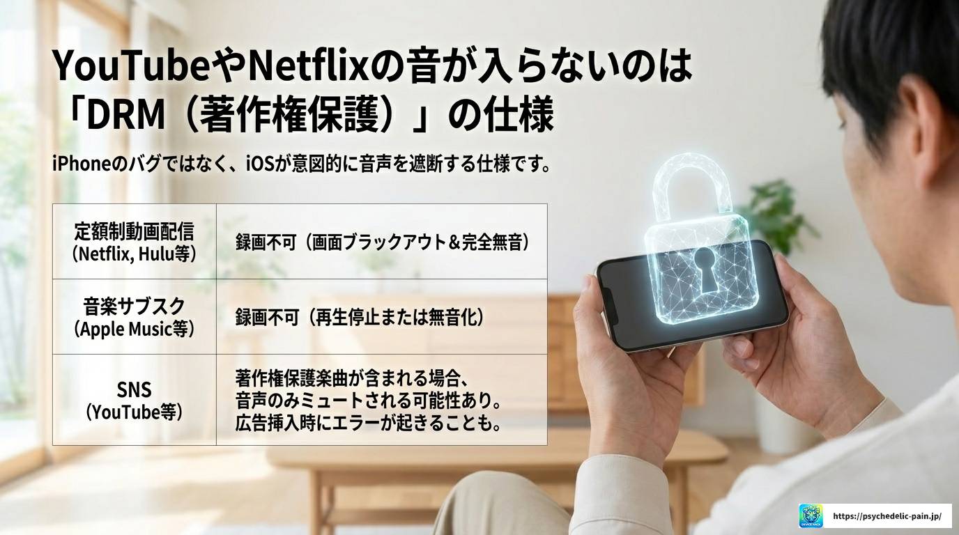 iPhone画面録画の音がおかしい原因と解決策まとめ
