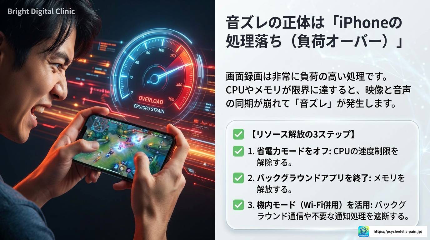 iPhone画面録画の音がおかしい原因と解決策まとめ