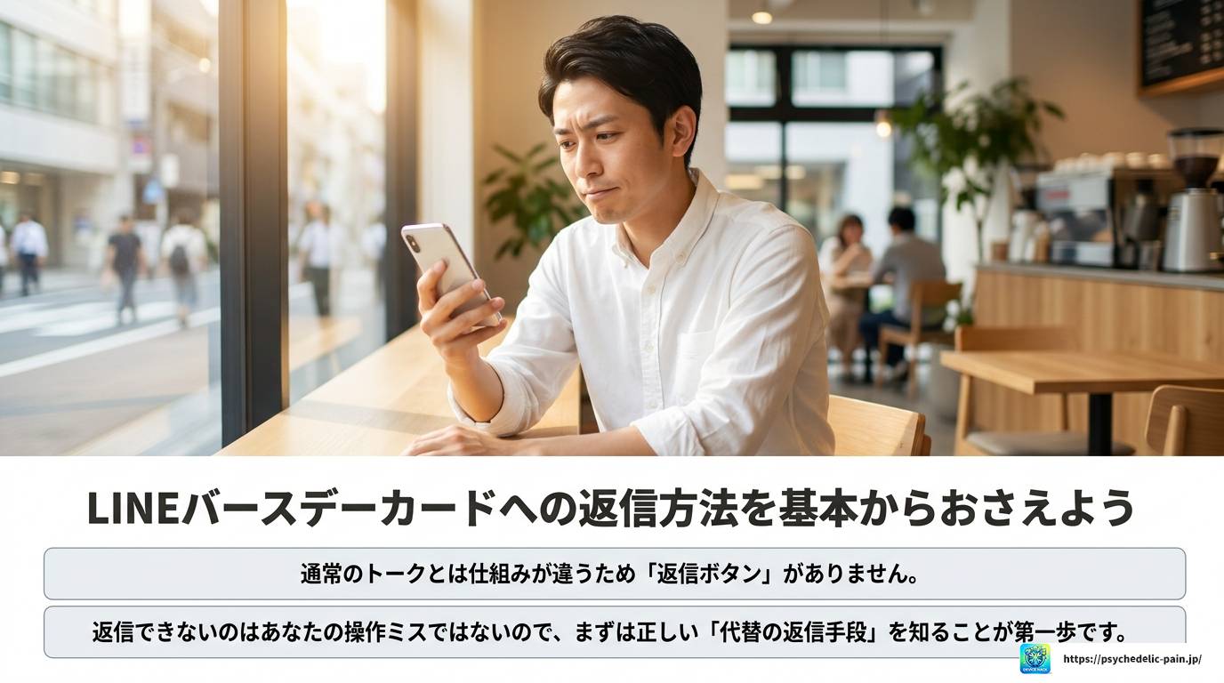 LINEバースデーカードへの返信方法と関係別文例まとめ