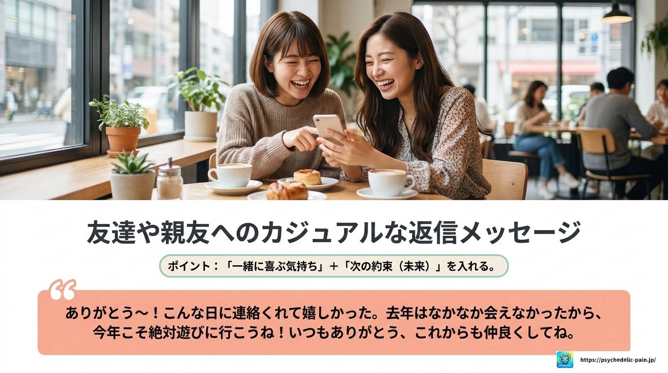 LINEバースデーカードへの返信方法と関係別文例まとめ