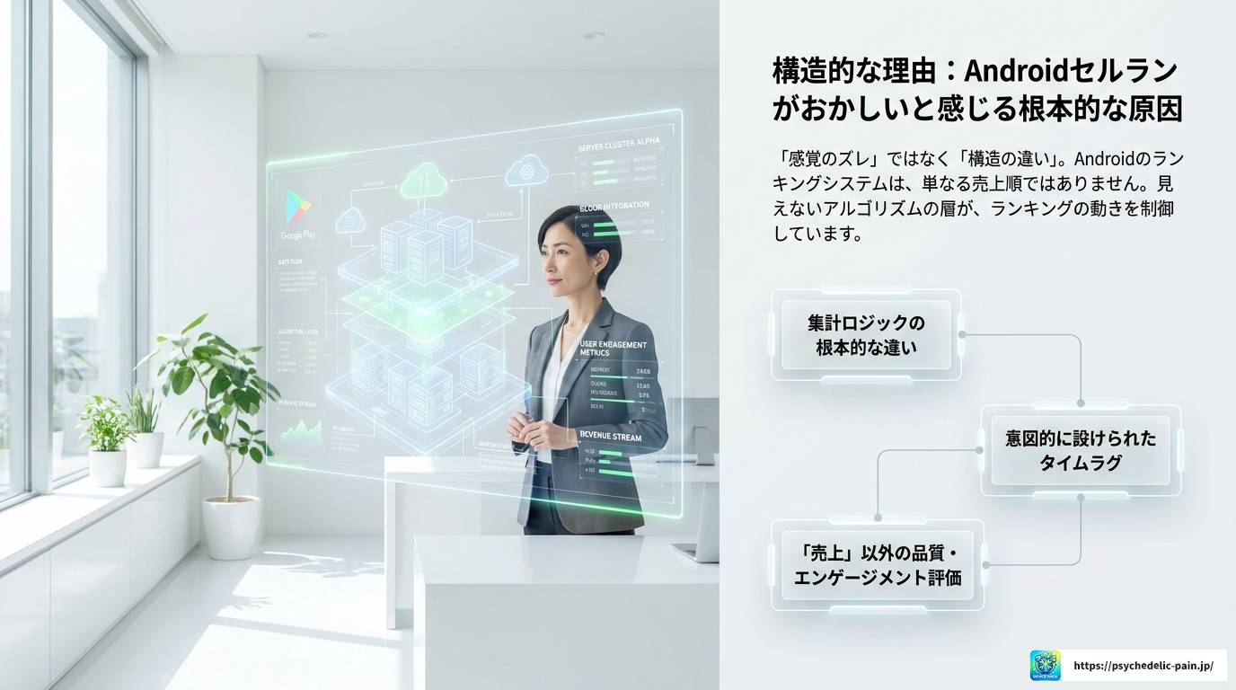 Androidセルランがおかしい理由を徹底解説！仕組みと真相