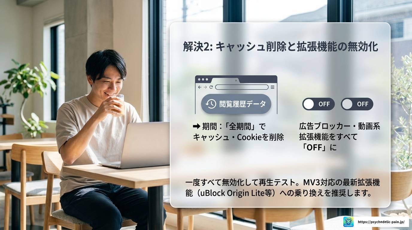 ChromeでYouTubeが固まる原因と2026年版解決策まとめ