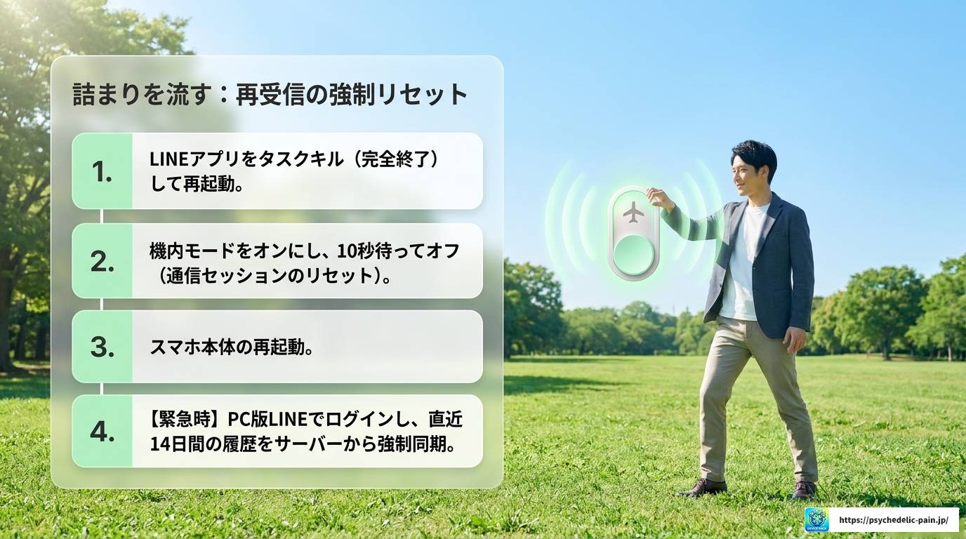 LINE容量不足で再受信できない時の完全解決ガイド