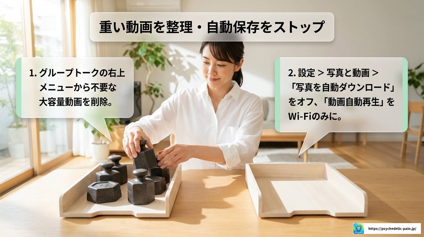 LINE容量不足で再受信できない時の完全解決ガイド