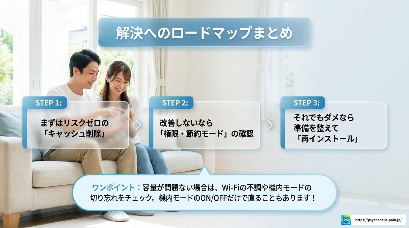 LINEで受信できない原因が容量不足のときの解決策まとめ