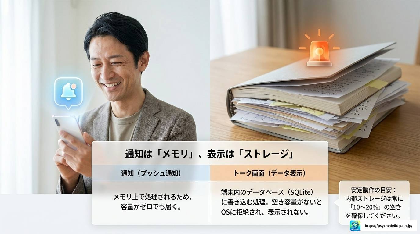 LINEで受信できない原因が容量不足のときの解決策まとめ