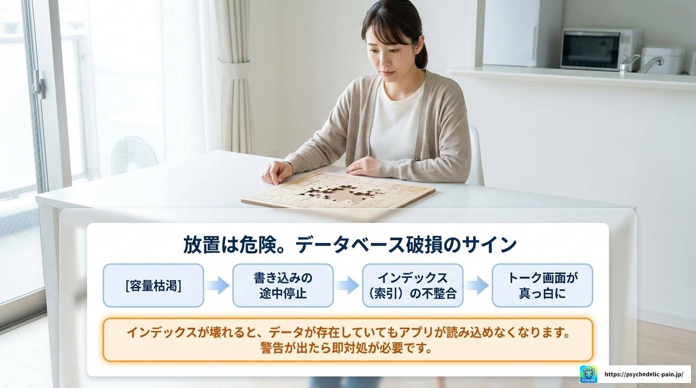 LINEで受信できない原因が容量不足のときの解決策まとめ