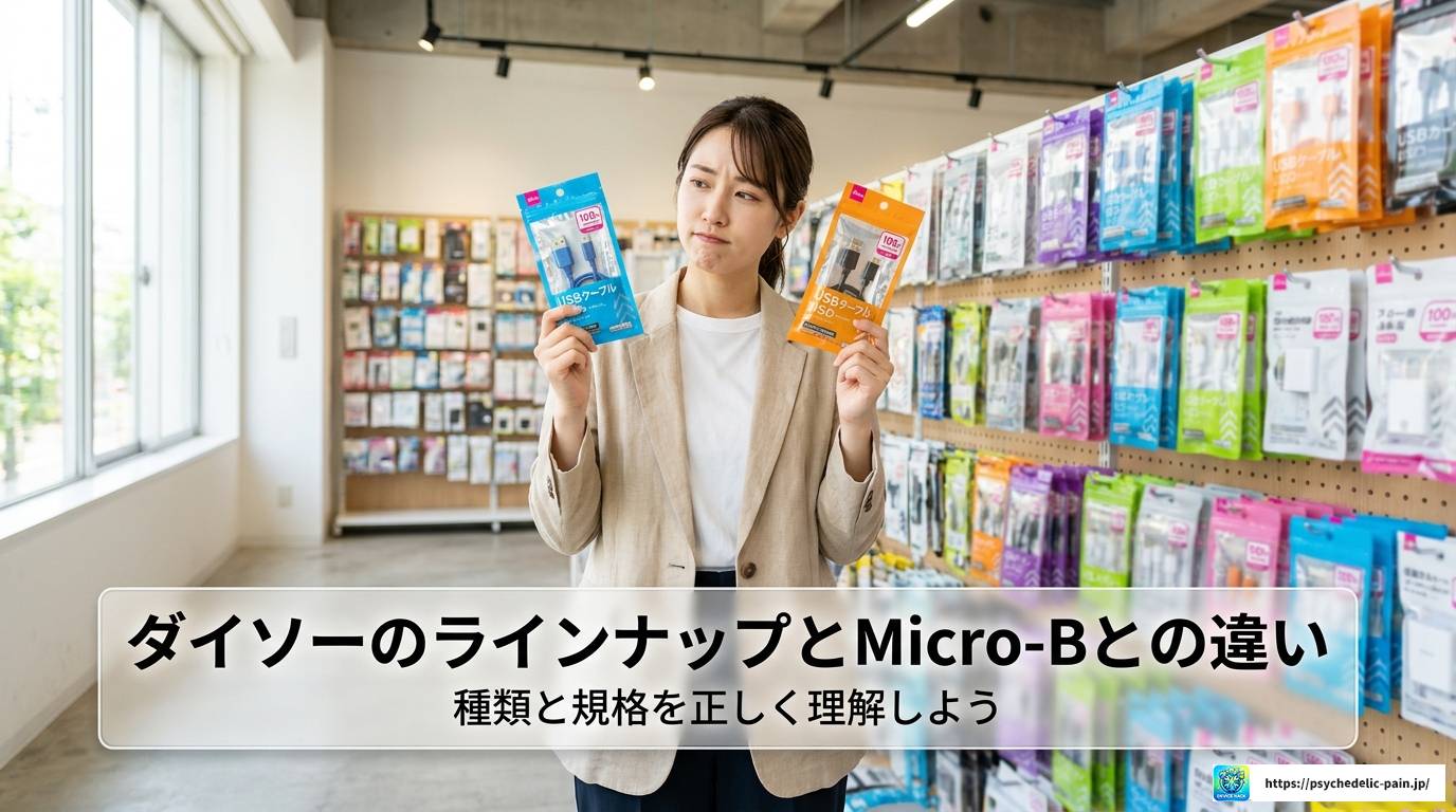 USB Mini-BはダイソーでOK？互換性と選び方を完全解説