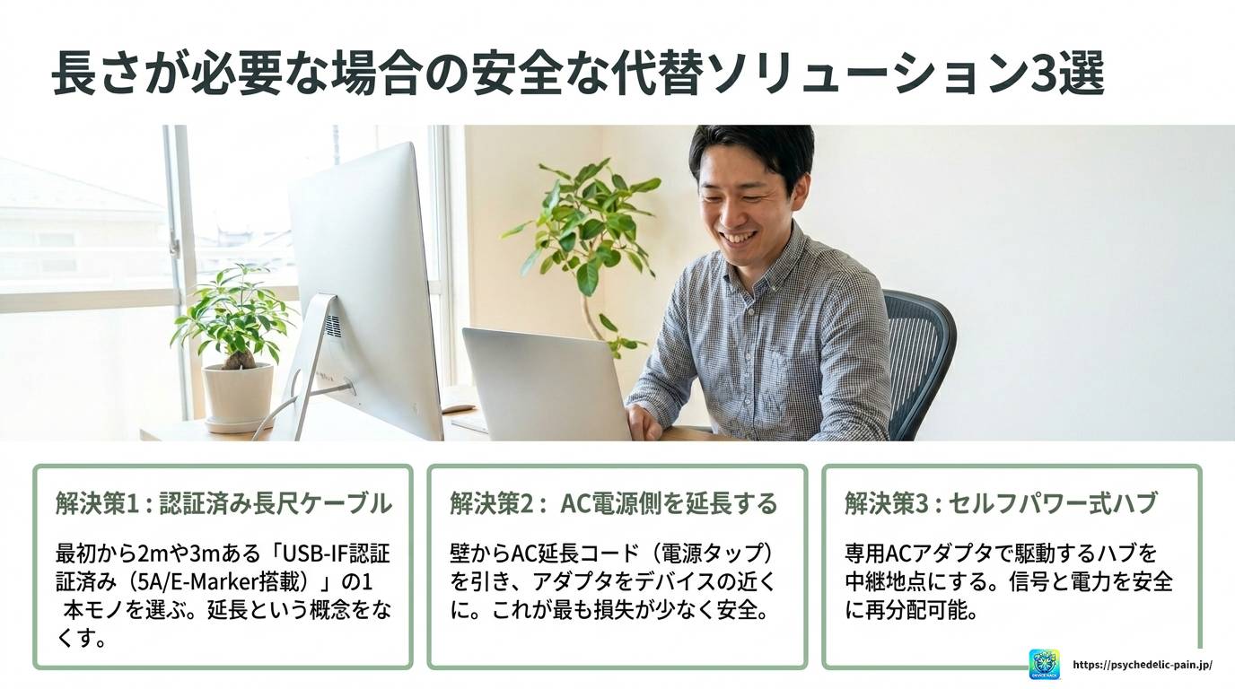 USB-Cの延長ケーブルが規格違反になる理由と本当のリスク