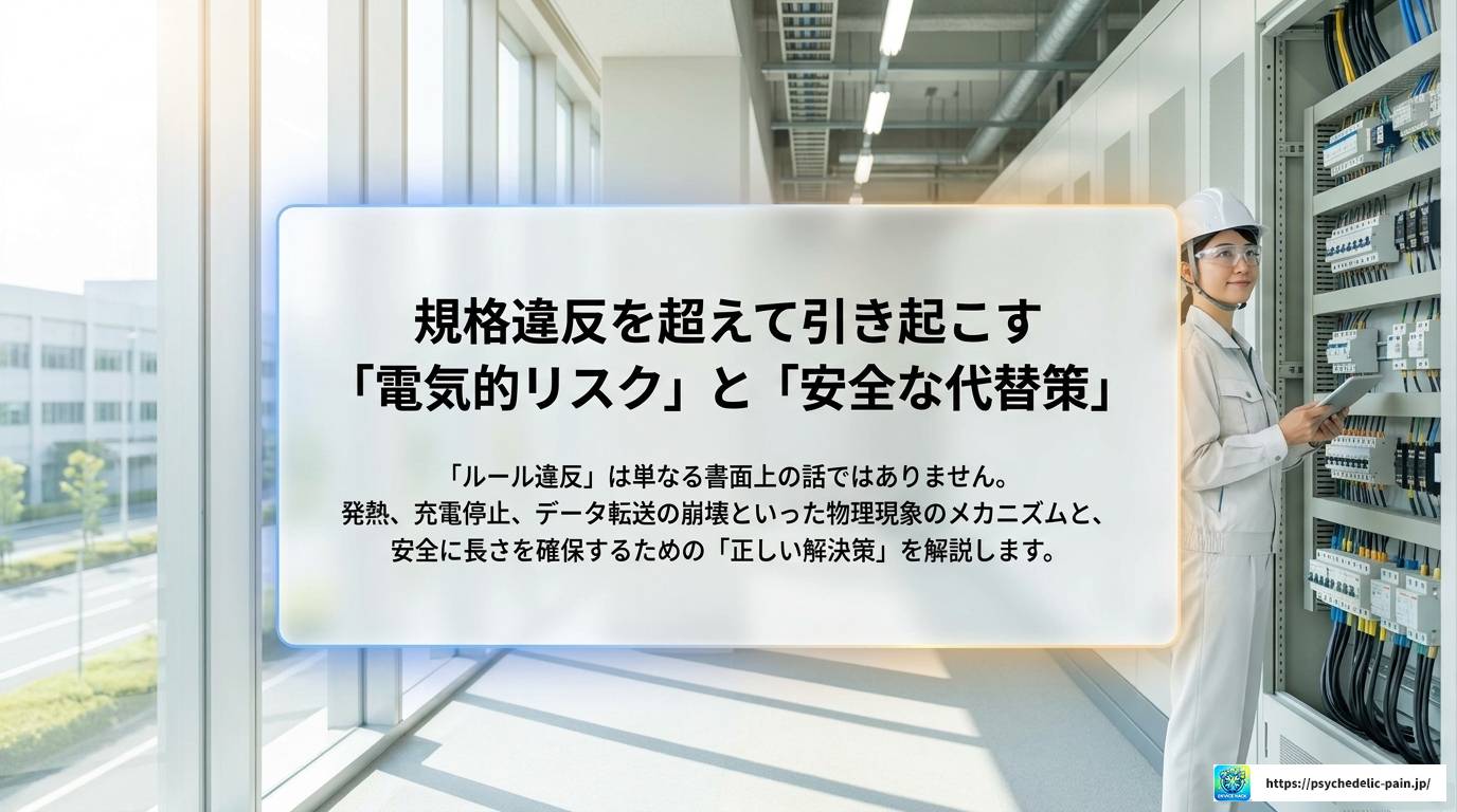 USB-Cの延長ケーブルが規格違反になる理由と本当のリスク