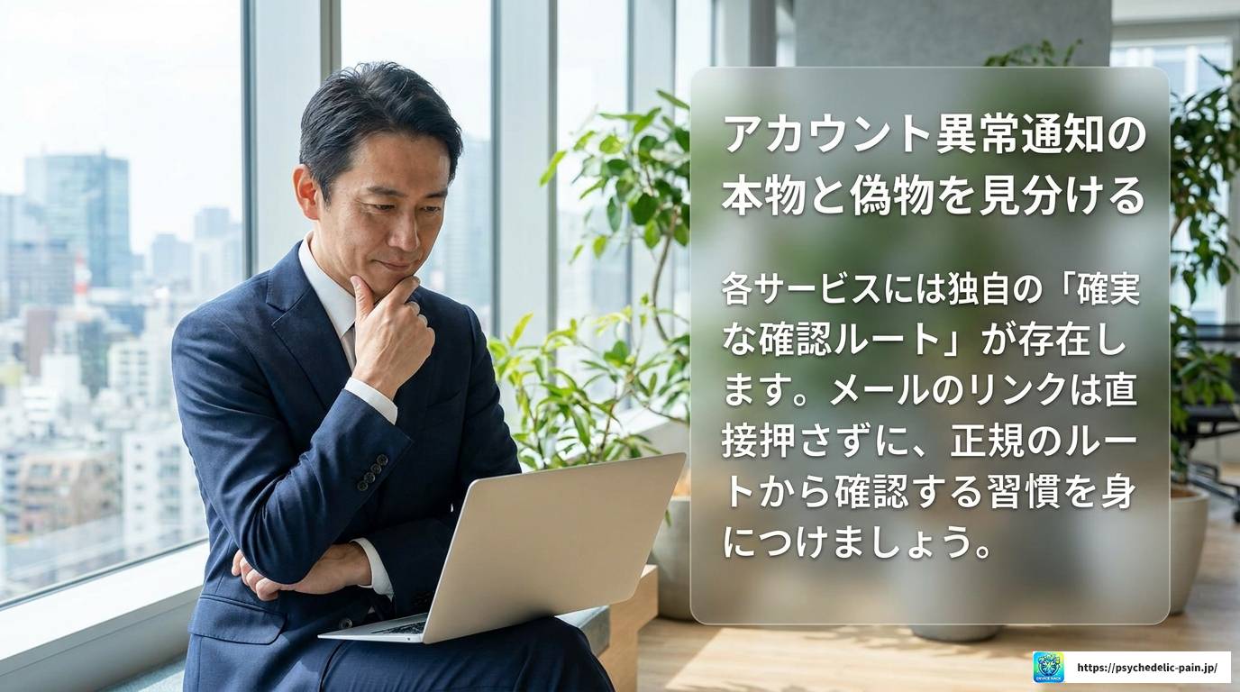 アカウントで異常なアクティビティが検出されたメールは本物？見分け方と対処法