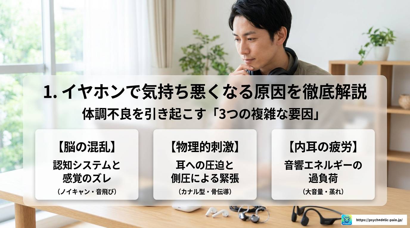 イヤホンで気持ち悪くなる原因と今すぐできる対策まとめ
