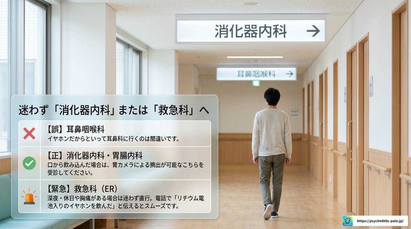 大人がイヤホンを誤飲したら？症状と対処法を解説