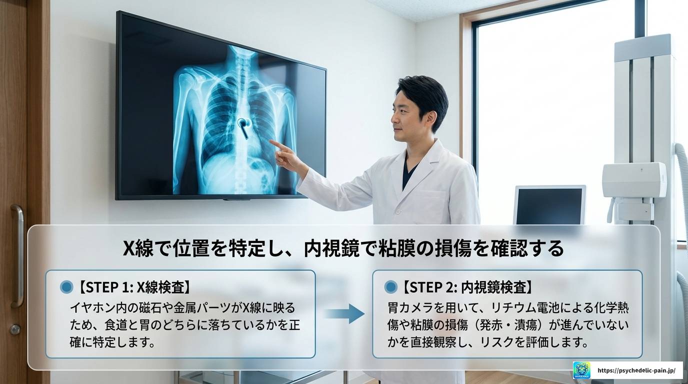 大人がイヤホンを誤飲したら？症状と対処法を解説