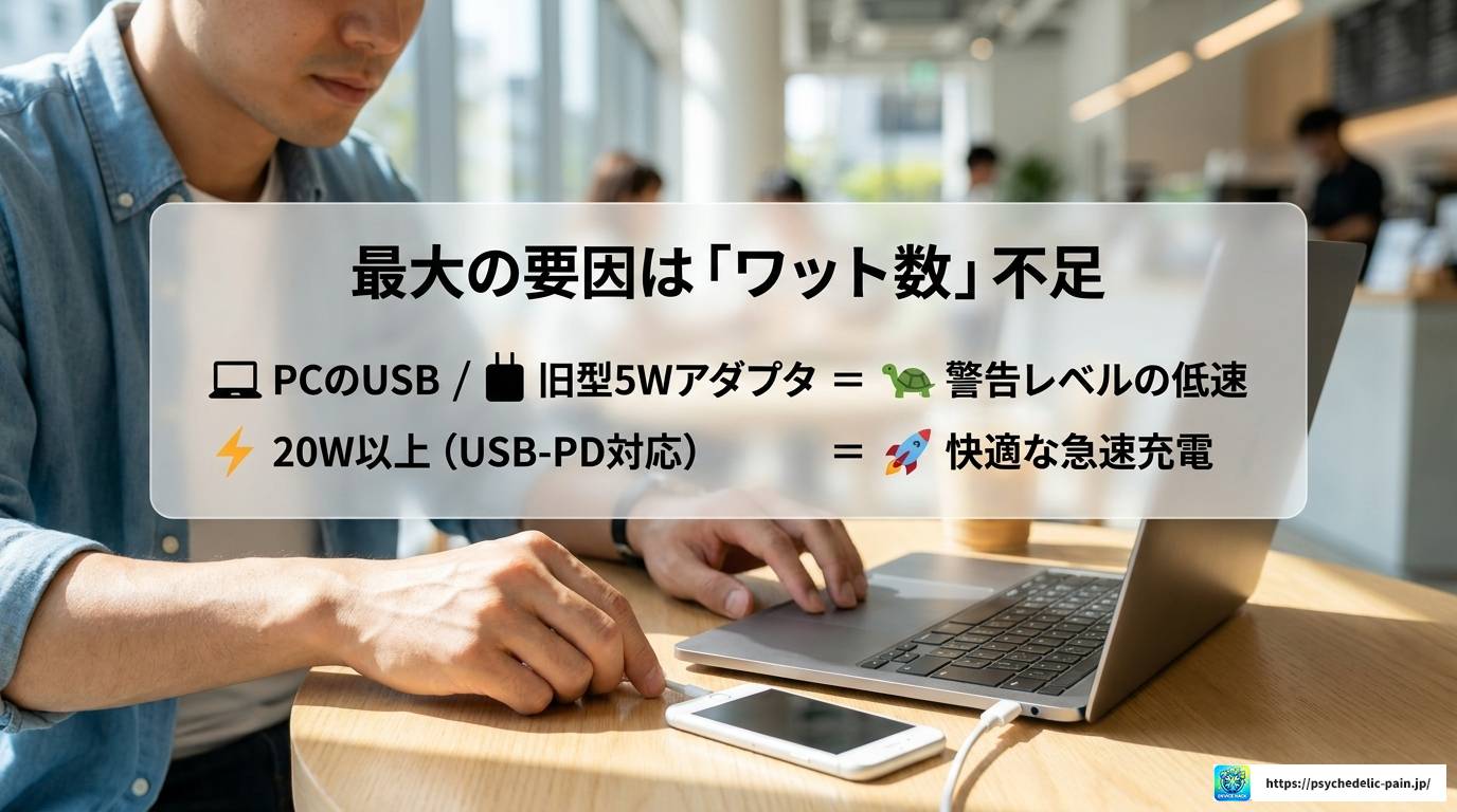 iPhoneの低速充電はなぜ起きる？原因と解決策を完全解説