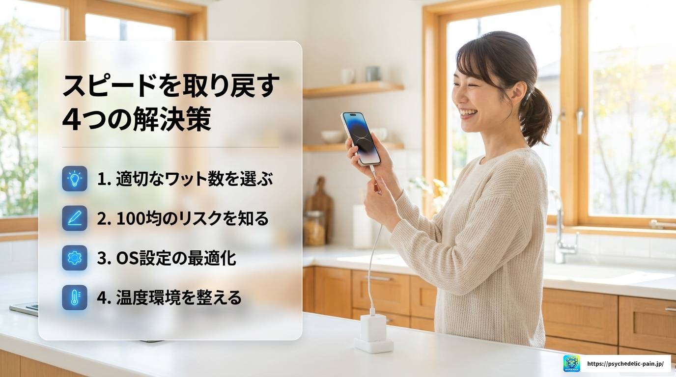 iPhoneの低速充電はなぜ起きる？原因と解決策を完全解説