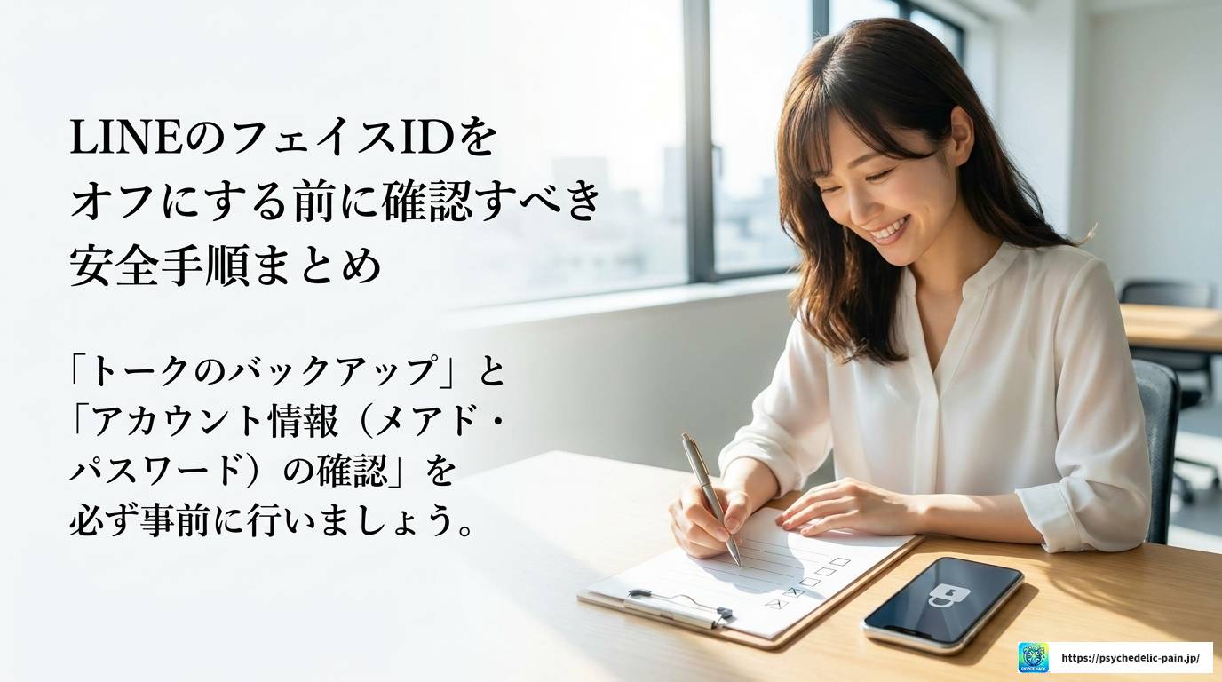 LINEのフェイスIDをオフにする完全ガイドと注意点
