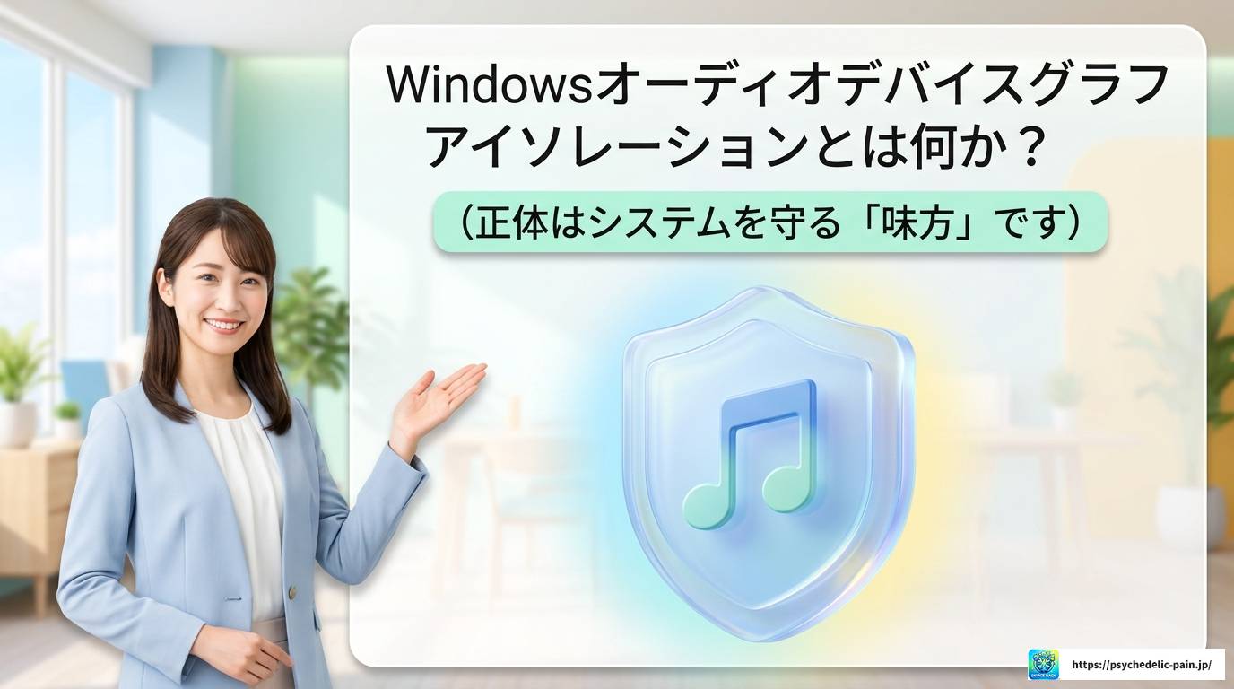 Windowsオーディオデバイスグラフアイソレーションの負荷を解消する全手順