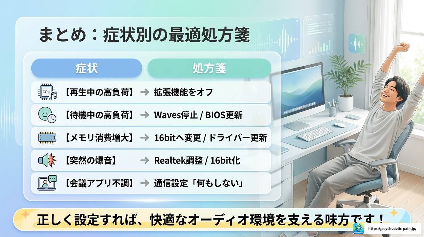 Windowsオーディオデバイスグラフアイソレーションの負荷を解消する全手順