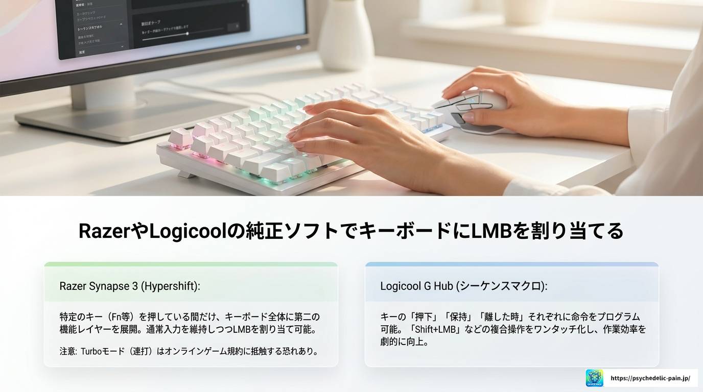 キーボードでLMBを操作する方法を徹底解説！設定から応用まで