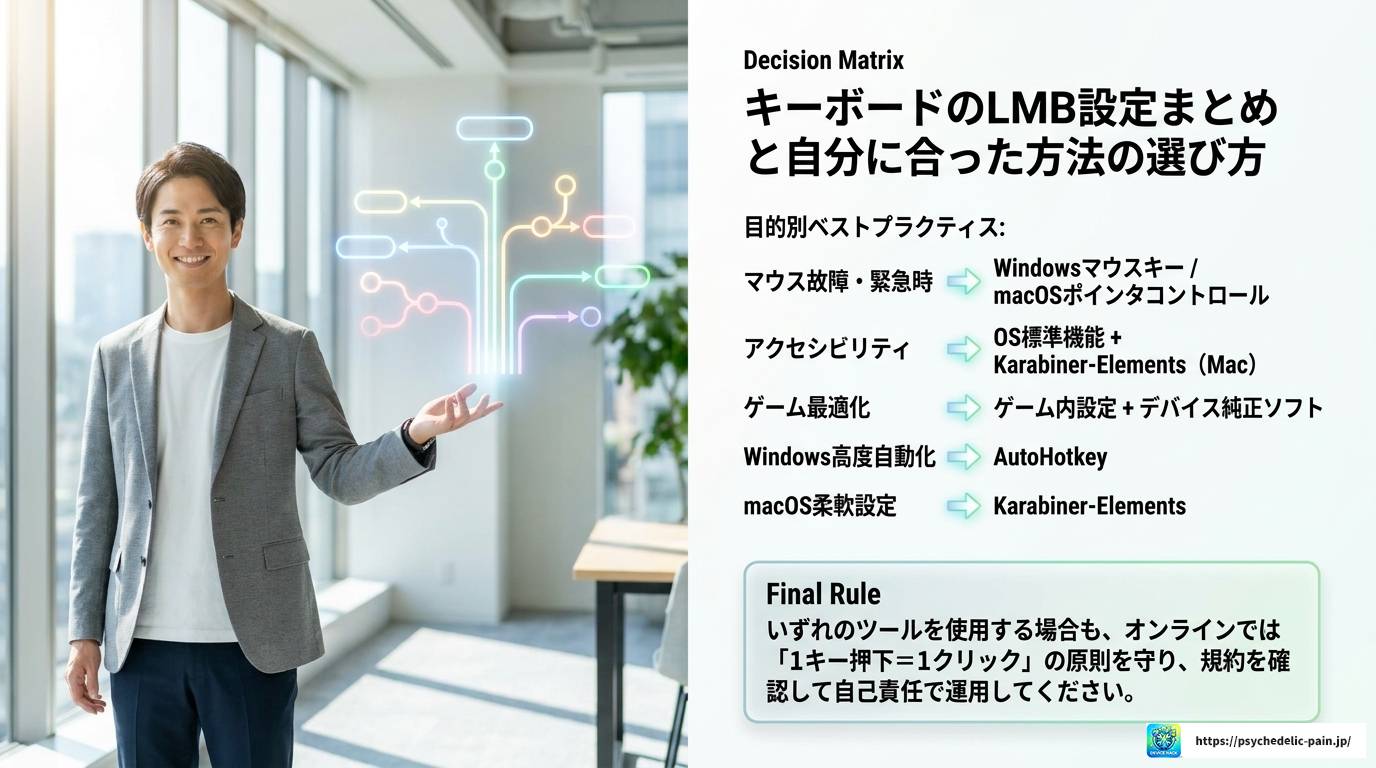 キーボードでLMBを操作する方法を徹底解説！設定から応用まで