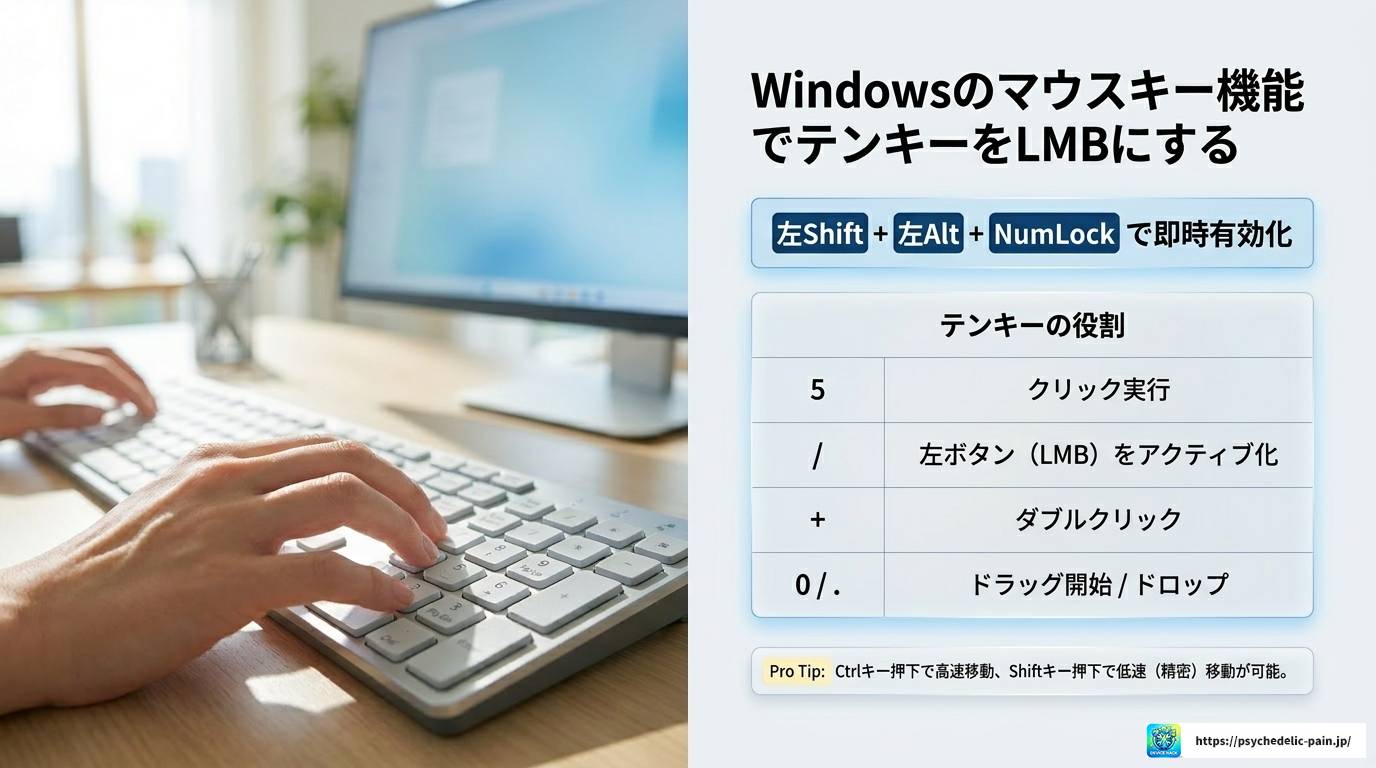 キーボードでLMBを操作する方法を徹底解説！設定から応用まで