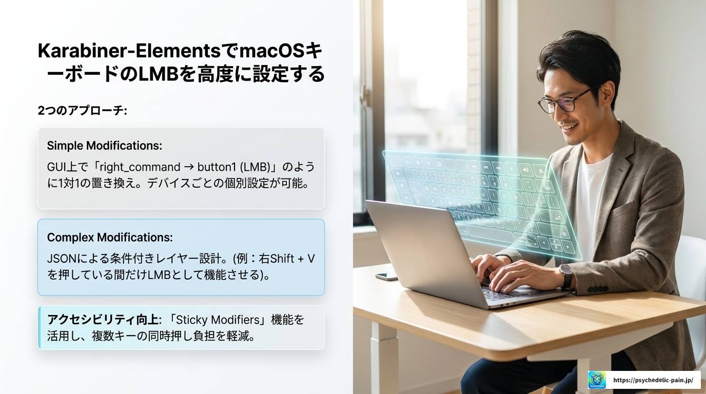 キーボードでLMBを操作する方法を徹底解説！設定から応用まで