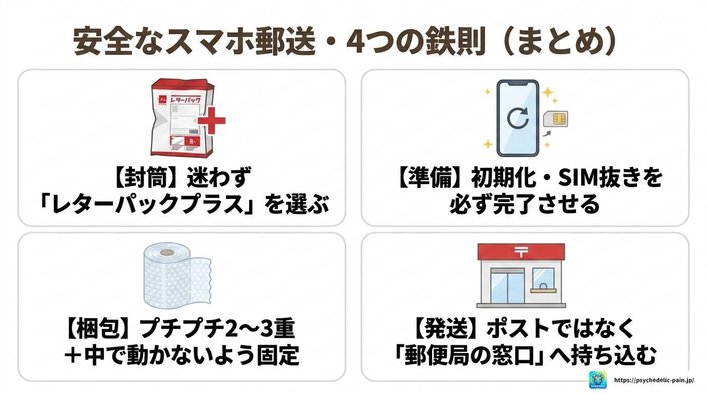 スマホをレターパックで郵送する方法と注意点を完全解説