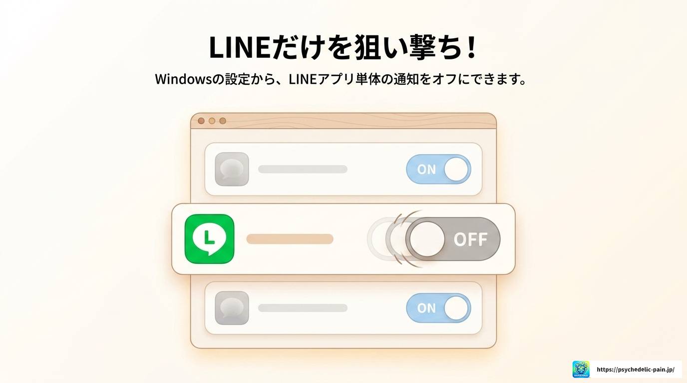 パソコンでLINEの通知をオフにする完全マニュアル