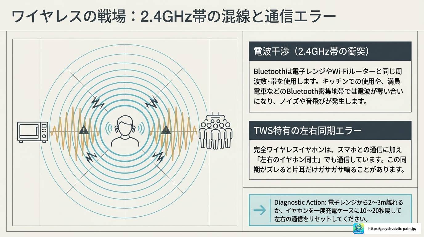 イヤホンのガサガサ音の原因と今すぐできる対処法まとめ