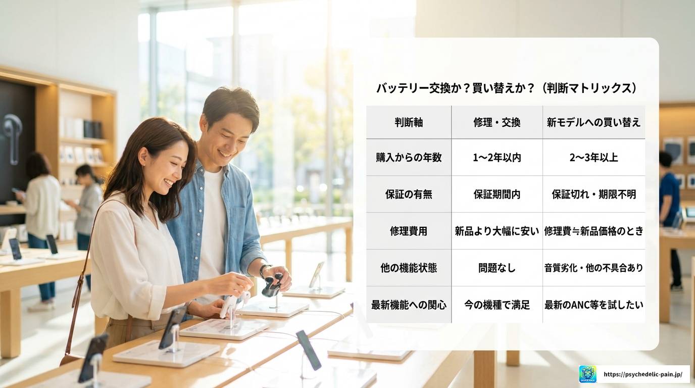 ワイヤレスイヤホンのバッテリーがすぐ切れる原因と対策