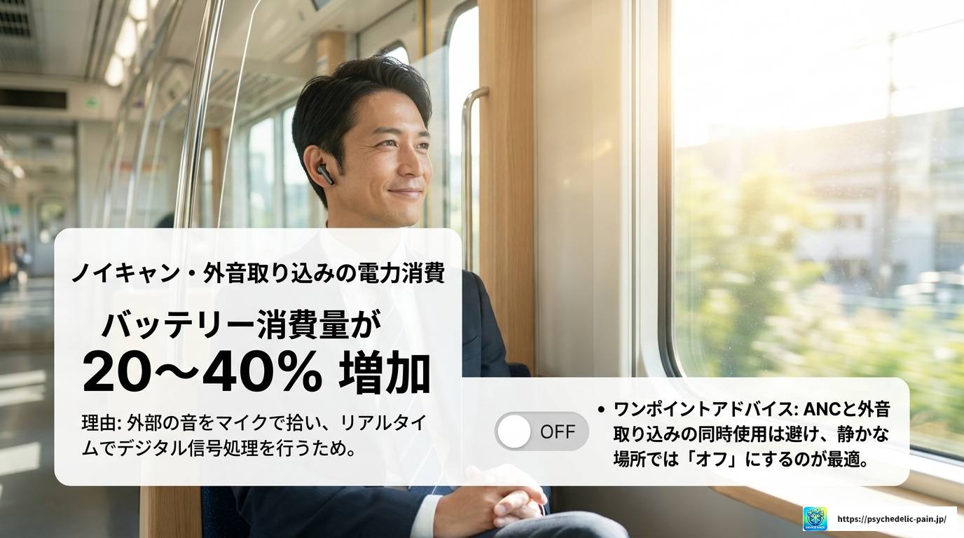 ワイヤレスイヤホンのバッテリーがすぐ切れる原因と対策