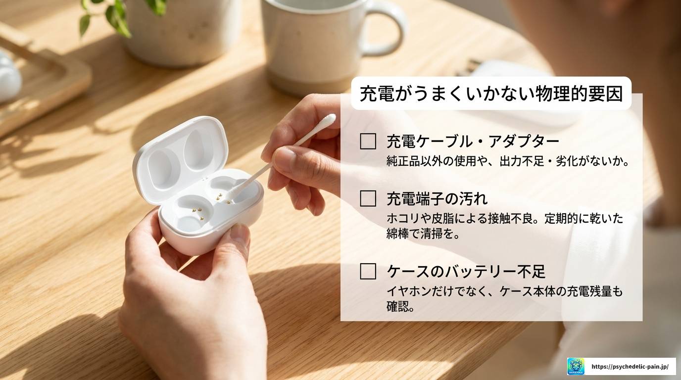 ワイヤレスイヤホンのバッテリーがすぐ切れる原因と対策