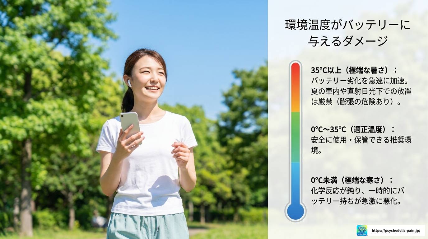 ワイヤレスイヤホンのバッテリーがすぐ切れる原因と対策