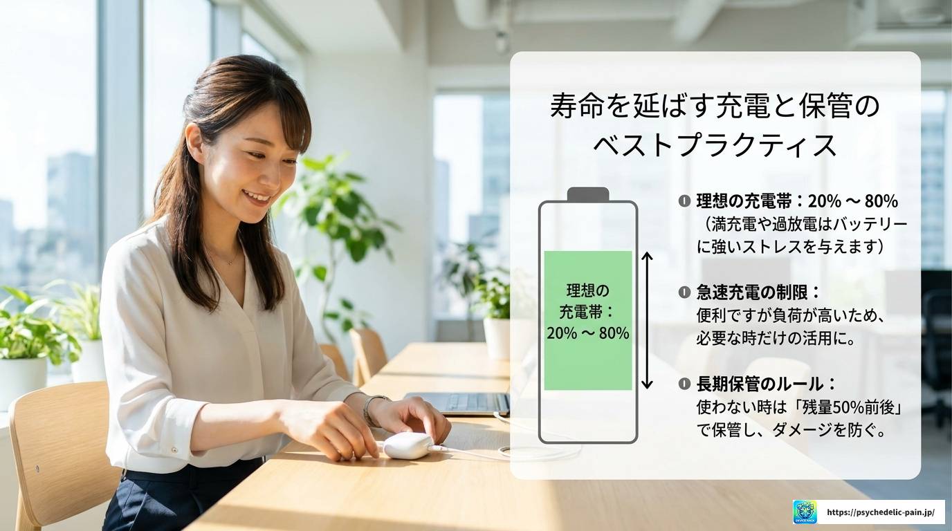 ワイヤレスイヤホンのバッテリーがすぐ切れる原因と対策