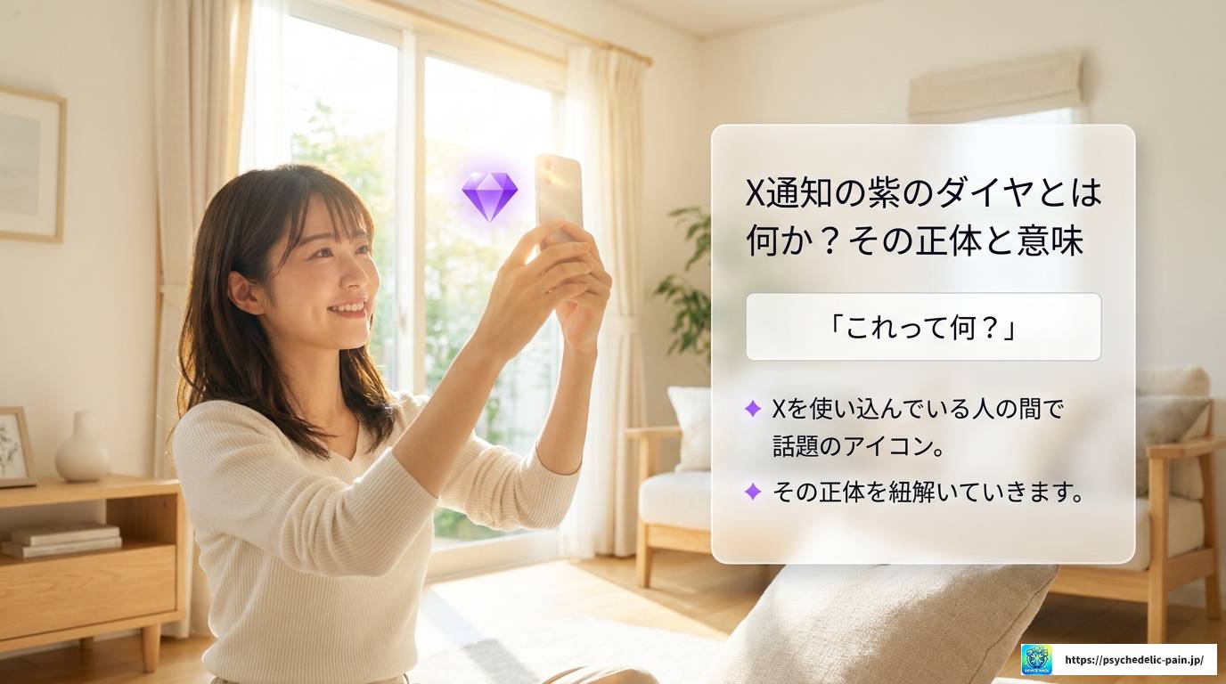 X通知に届く紫のダイヤとは？意味と活用法を解説