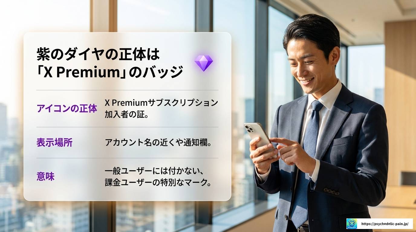 X通知に届く紫のダイヤとは？意味と活用法を解説