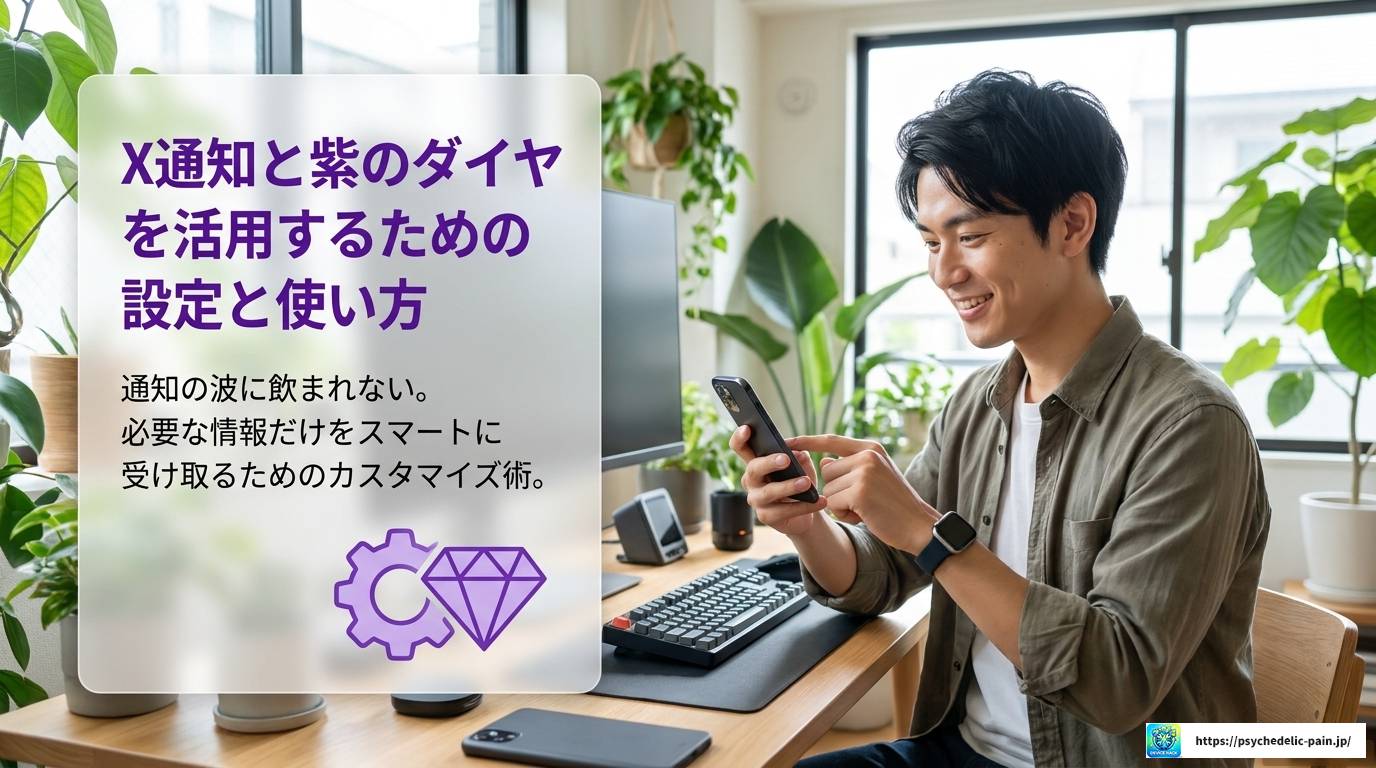 X通知に届く紫のダイヤとは？意味と活用法を解説