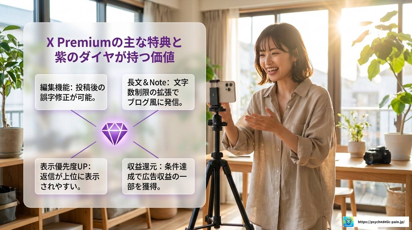 X通知に届く紫のダイヤとは？意味と活用法を解説