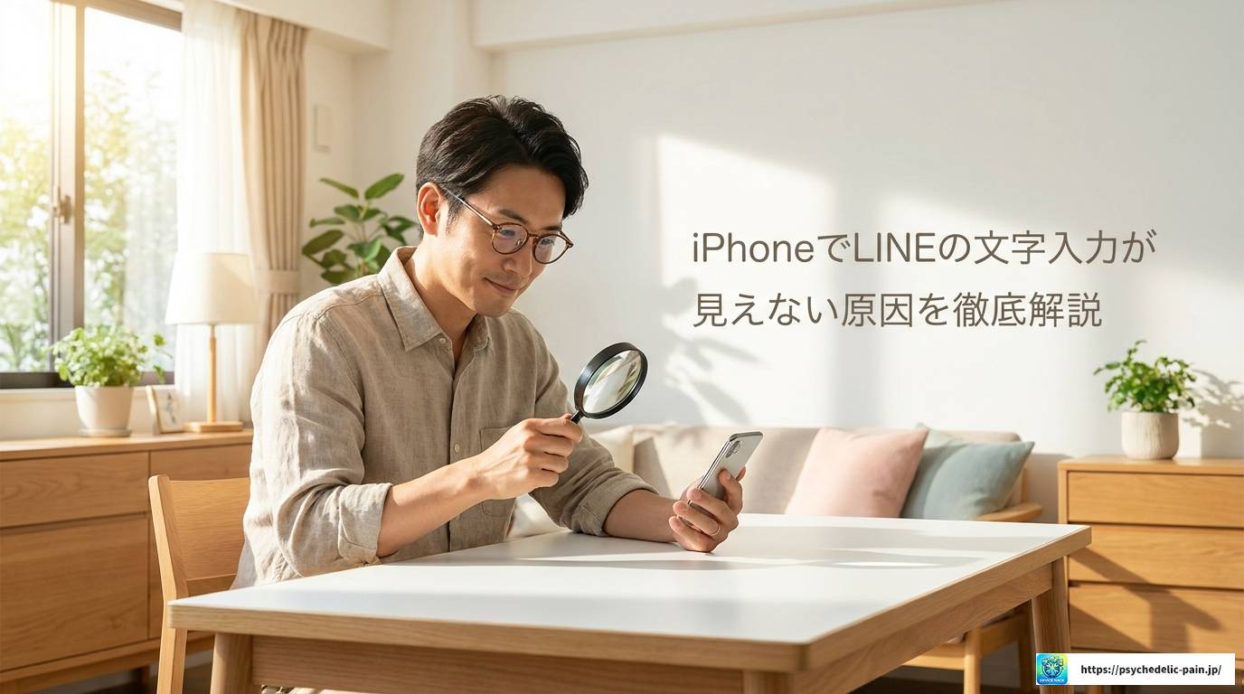 iPhoneでLINEの文字入力が見えない原因と解決策まとめ