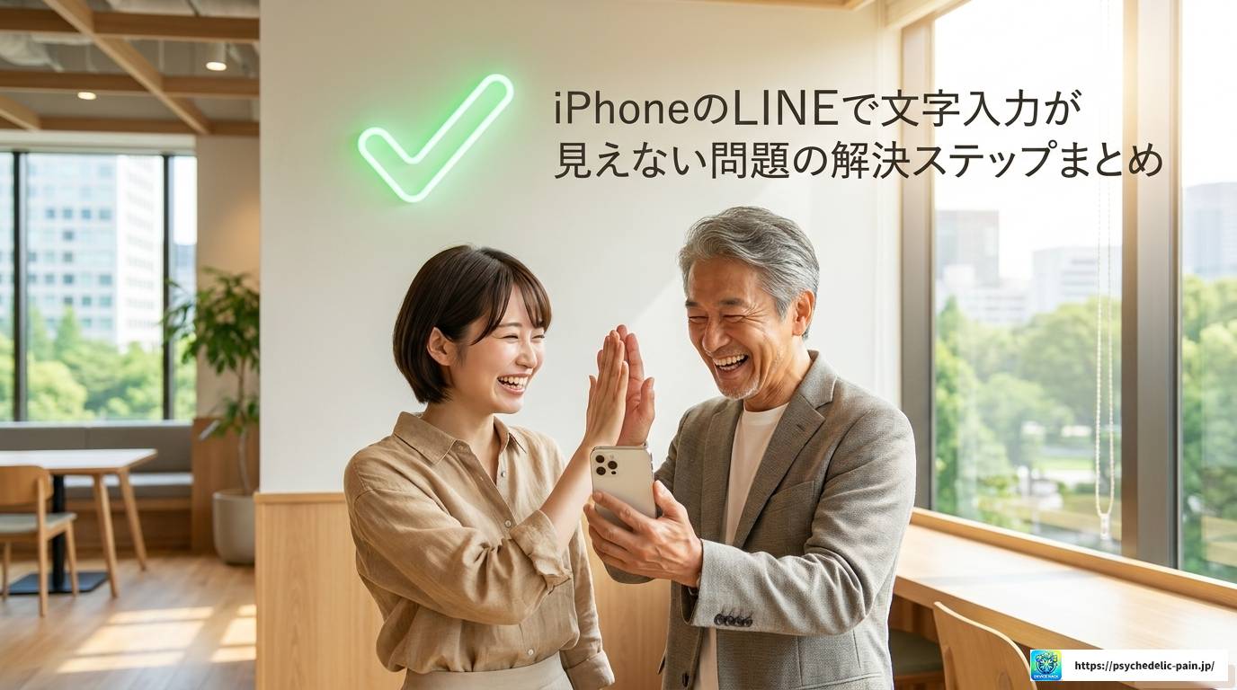 iPhoneでLINEの文字入力が見えない原因と解決策まとめ