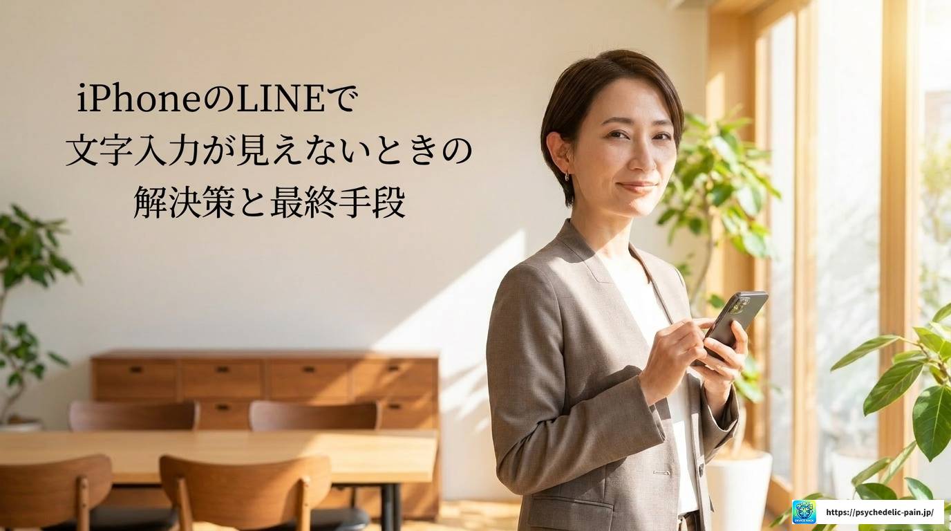 iPhoneでLINEの文字入力が見えない原因と解決策まとめ