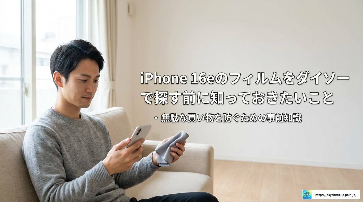 iPhone 16eのフィルムはダイソーで買える？完全購入ガイド