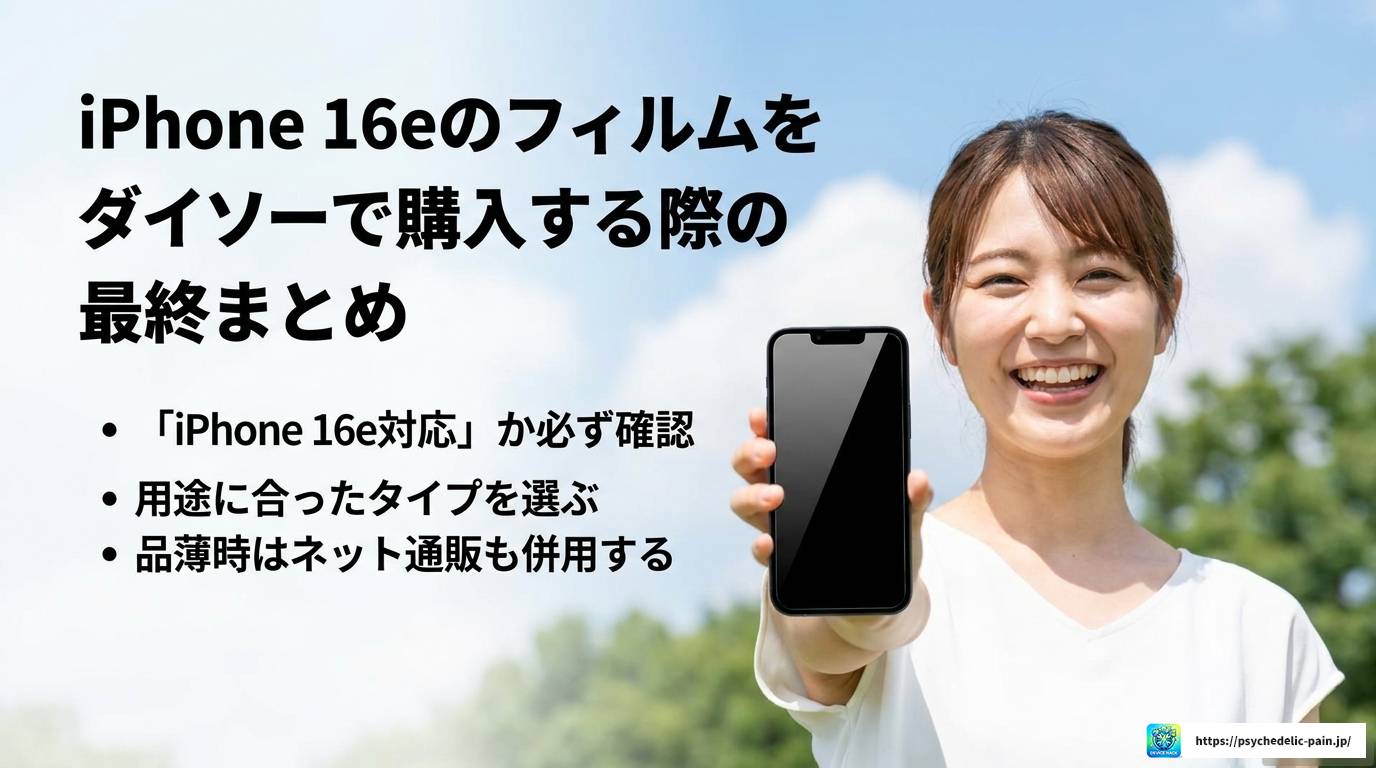 iPhone 16eのフィルムはダイソーで買える？完全購入ガイド