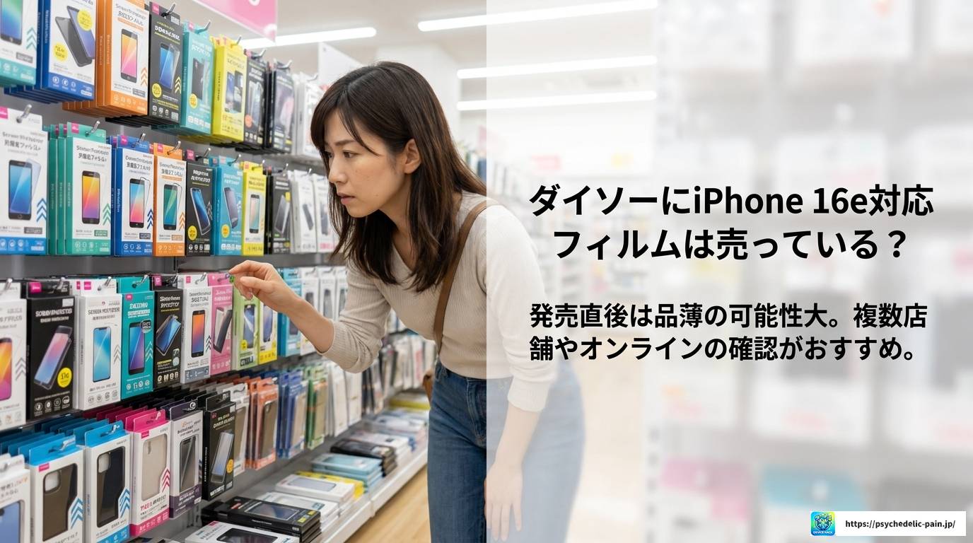 iPhone 16eのフィルムはダイソーで買える？完全購入ガイド