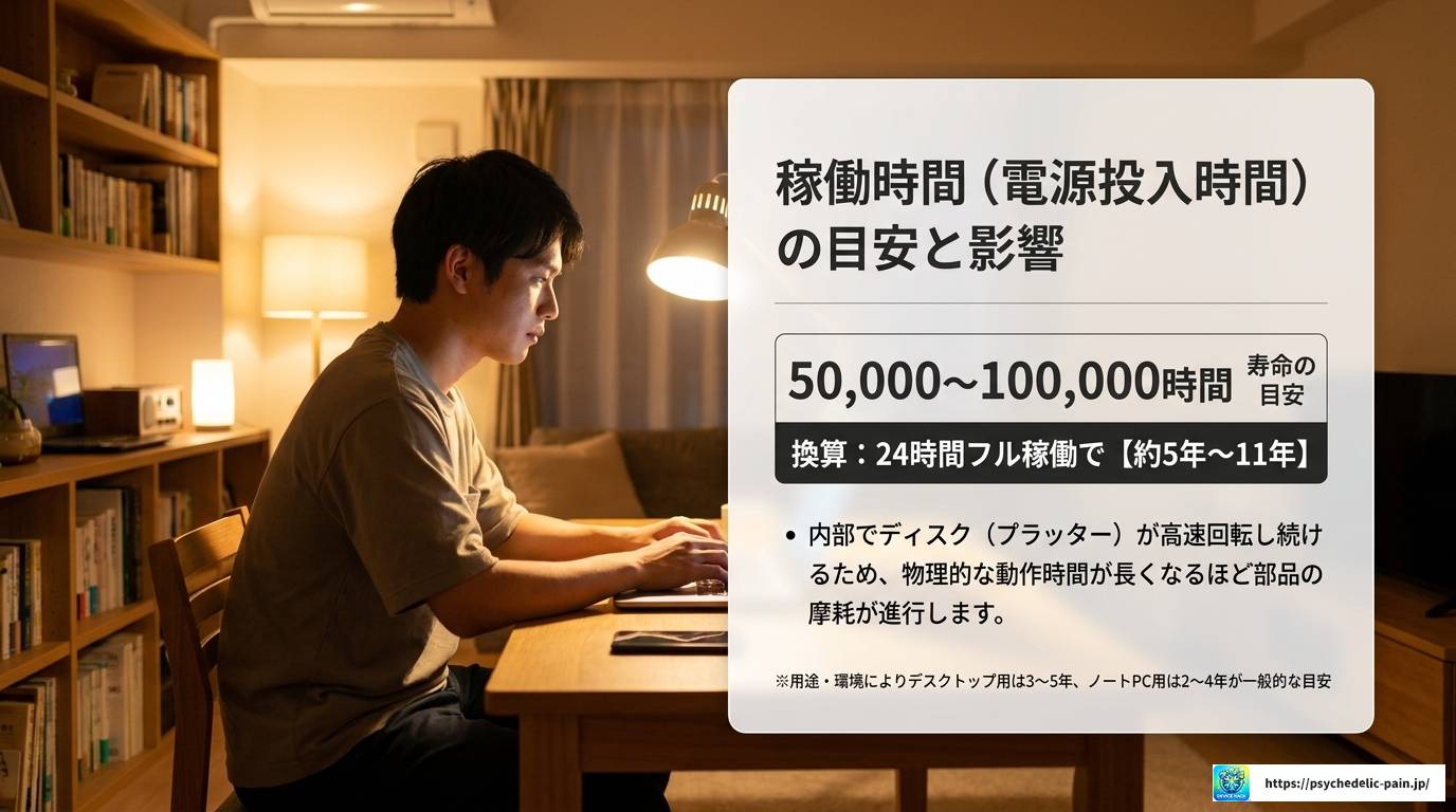 HDDの寿命は稼働時間と電源投入回数で決まる!延命の秘訣