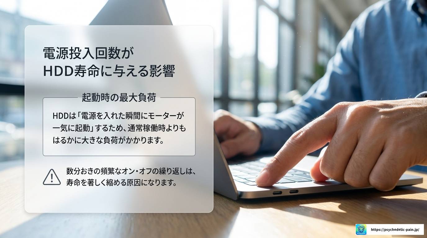 HDDの寿命は稼働時間と電源投入回数で決まる!延命の秘訣
