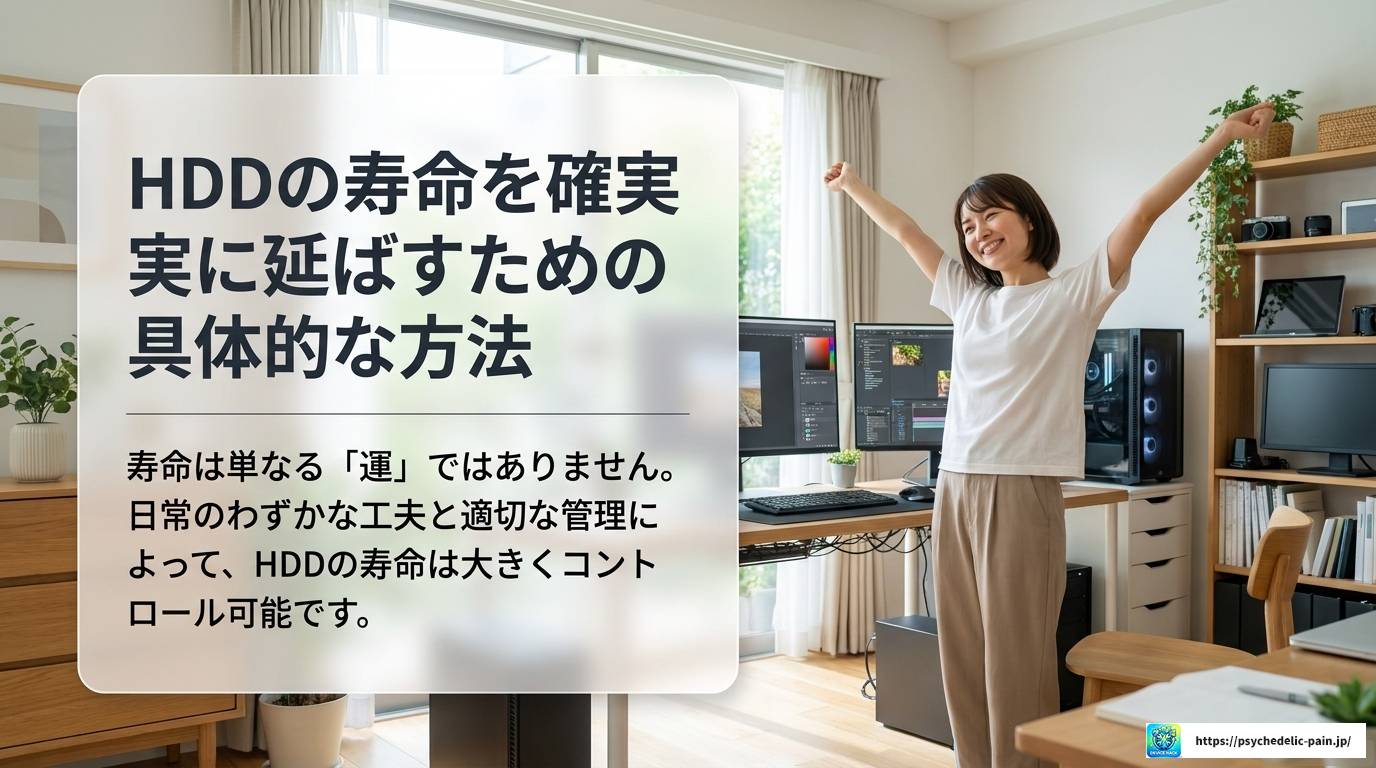 HDDの寿命は稼働時間と電源投入回数で決まる!延命の秘訣