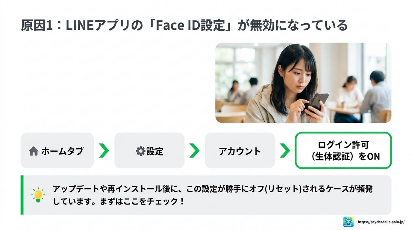 LINEでFace IDができない原因と今すぐ試せる解決策